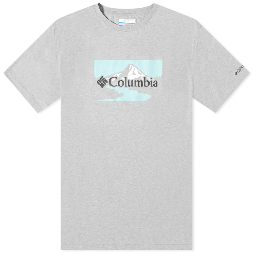Majica kratkih rukava Columbia Graphic T-Shirt Path Lake Peak Siva | 1934814-043