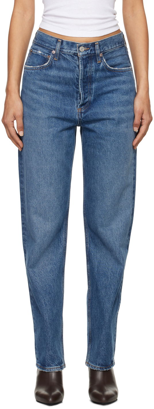 Jeans AGOLDE AGOLDE 90's Mid Rise Straight Jeans Plava | A069-1535