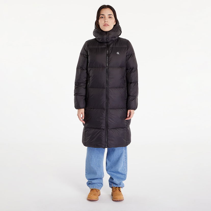 Pernata jakna CALVIN KLEIN Down Long Puffer Jacket Black Crna | J20J224109 BEH