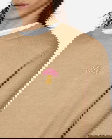Džemper Comme des Garçons Brett Westfall Mushroom Knitted Sweater Bež | FK-N013-S23 2, 5