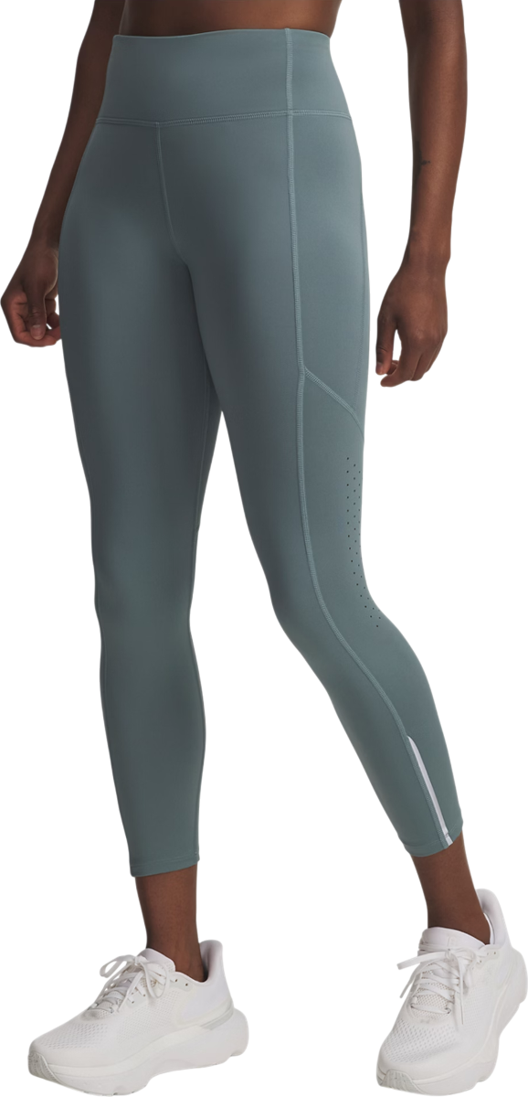 Tajice Under Armour Launch Ankle Tights with Perforated Panels and Reflective Detail Tirkiz | 1369771-587
