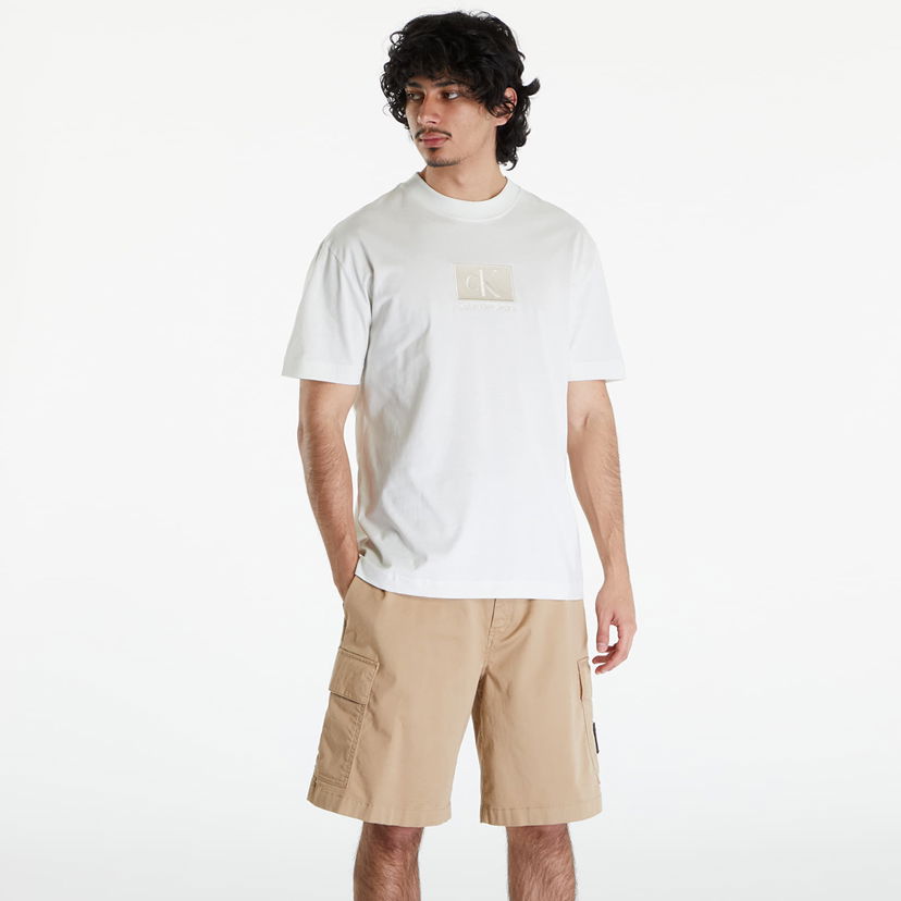 Majica kratkih rukava CALVIN KLEIN Embroidery Patch T-Shirt White Bijela | J30J325700 CGA