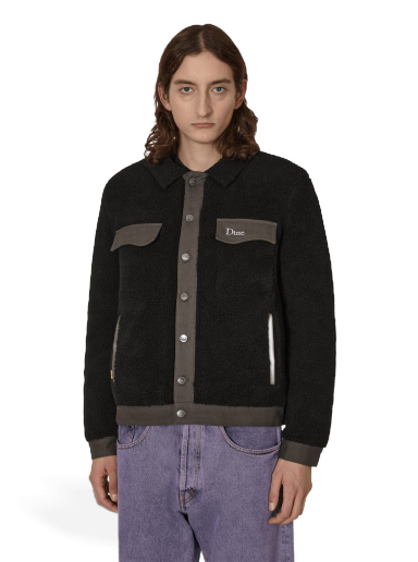 Jakna Dime Sherpa Denim Jacket Crna | DIMED2F3 BLK
