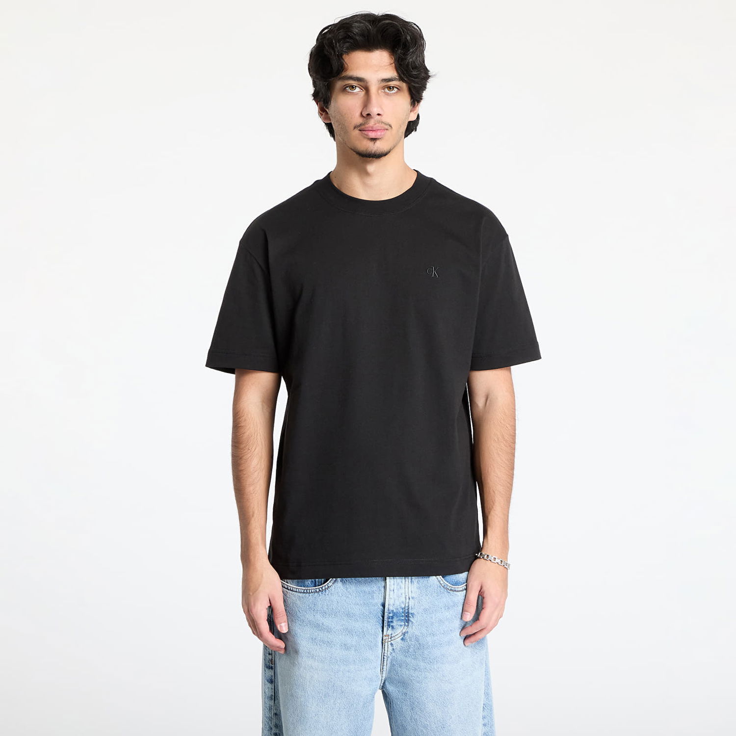 Majica kratkih rukava CALVIN KLEIN Calvin Klein Jeans Soft Layered Monogram T-Shirt Crna | J30J327089 BEH, 0