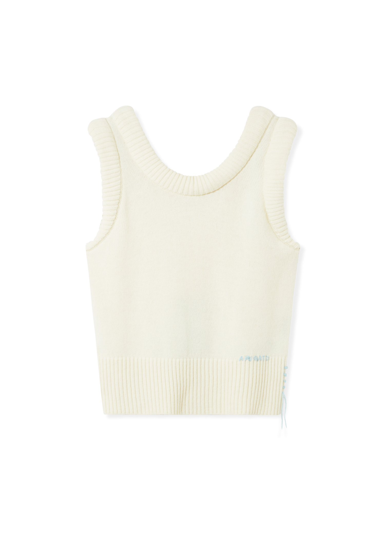 Prsluk AXEL ARIGATO Marla Knitted Ribbed Vest with Side Lacing Bijela | A3356004, 0