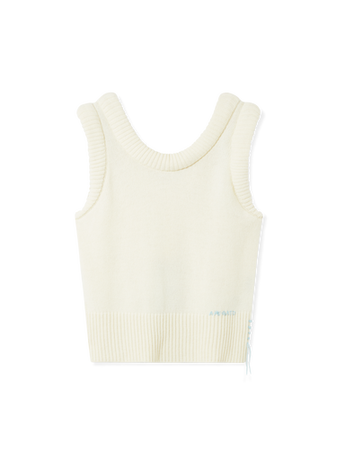 Prsluk AXEL ARIGATO Marla Knitted Ribbed Vest with Side Lacing Bijela | A3356004, 0