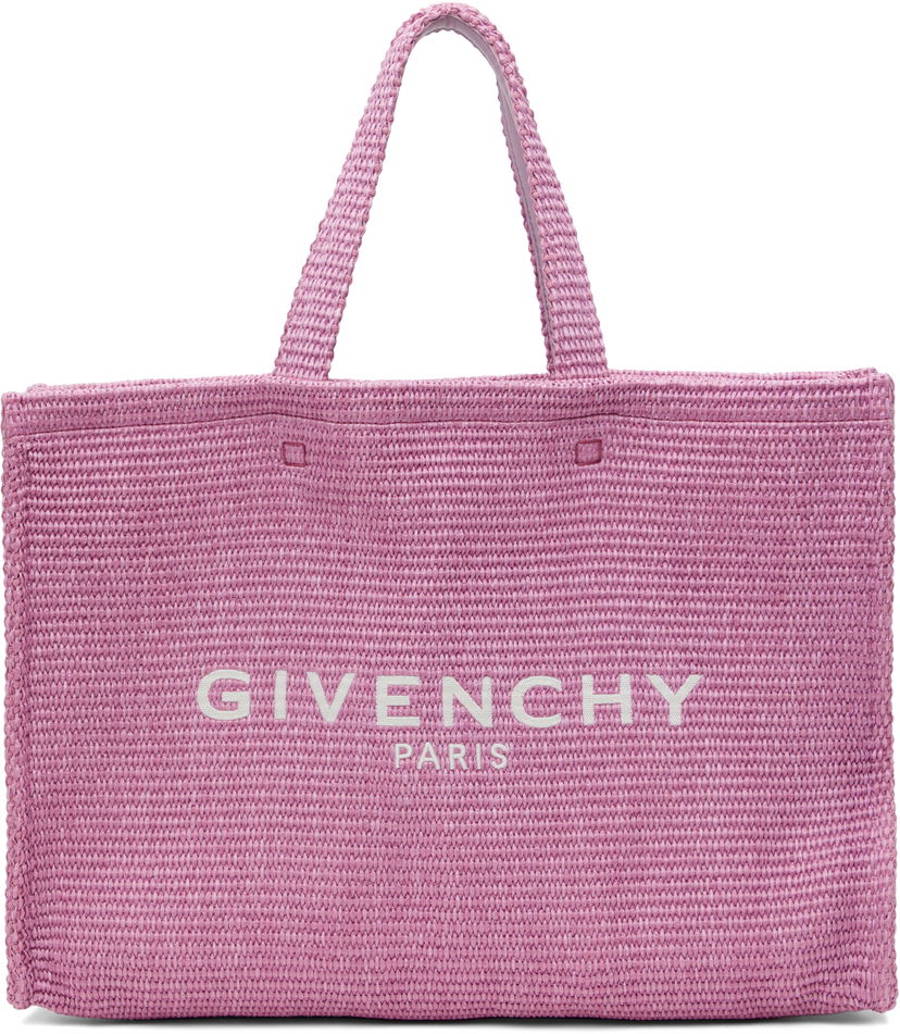 Tote bag Givenchy Medium Woven Tote Bag Ružičasta | BB50ZVB1SQ510