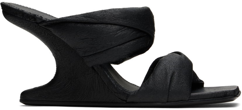Dodaci Rick Owens Rick Owens Cantilever 8 Twisted Heeled Sandals Crna | RP02D3803 LBA