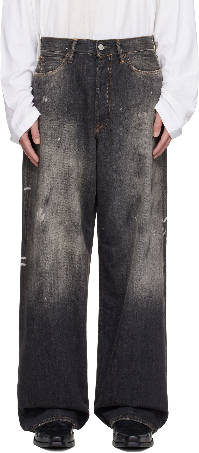 Jeans Acne Studios Acne Studios Loose Fit 1981 Jeans Crna | C00081-