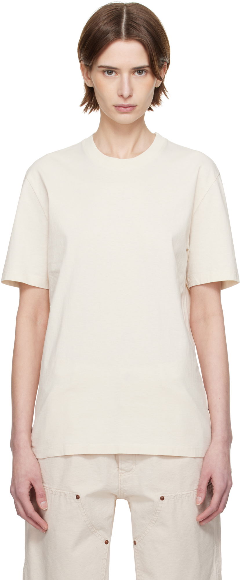 Majica kratkih rukava Maison Margiela Maison Margiela Cotton T-Shirt Bež | S50GC0710 S23973