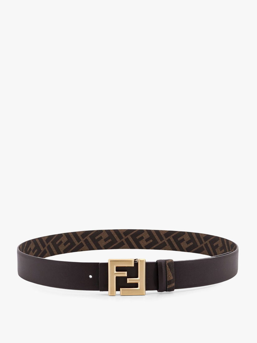 Pojasevi FENDI Fendi Reversible FF Buckle Belt Smeđa | 7C0541ASIWF1S9U