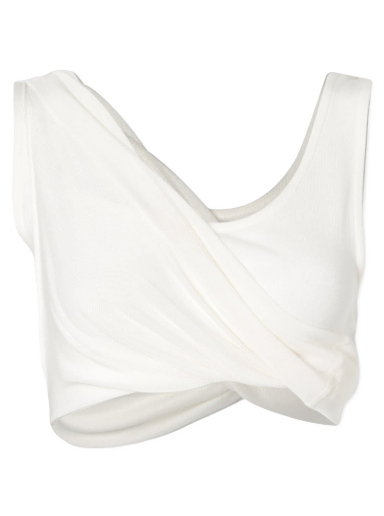 Majica bez rukava HERON PRESTON Twisted Vest Top Bijela | HWAD044S23JER0010100