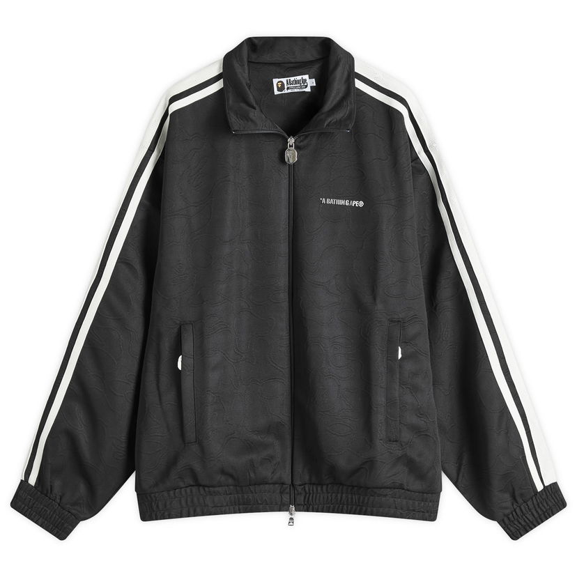 Dukserice BAPE Camo Track Jacket Black Crna | 001SWK801309M-BLK