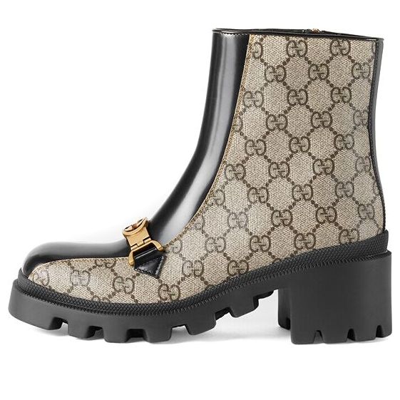 Tenisice i cipele Gucci Gucci Interlocking G Ankle Boots Bež | 670412-2OQ50-9763