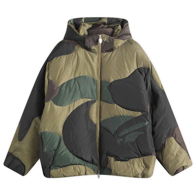 Pernata jakna BAPE Bathing Ape 1st Camo Down Jacket, Size Large Zelena | 001DNK801304M-GRN