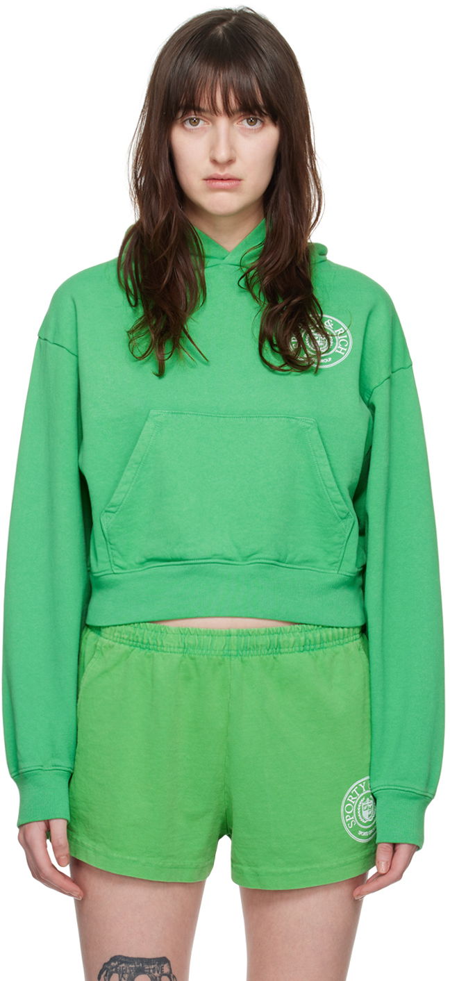 Dukserice Sporty & Rich Connecticut Crest Hoodie Zelena | HCAW2319VE