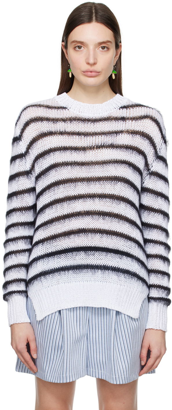 Džemper Marni Striped Sweater Ljubičasta | GCMD0511Q0 UFCB21