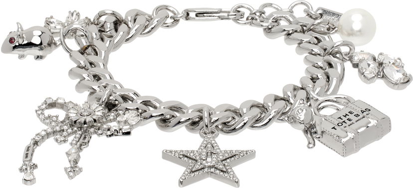 Narukvica Marc Jacobs Marc Jacobs 'Cats Out of the Bag' Charm Bracelet Metalik | 2R4JBR001J28