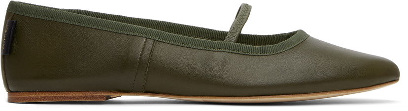 Odjeća A.P.C. A.P.C. Swan Ballerina Flats Zelena | PXBVQ-F53295