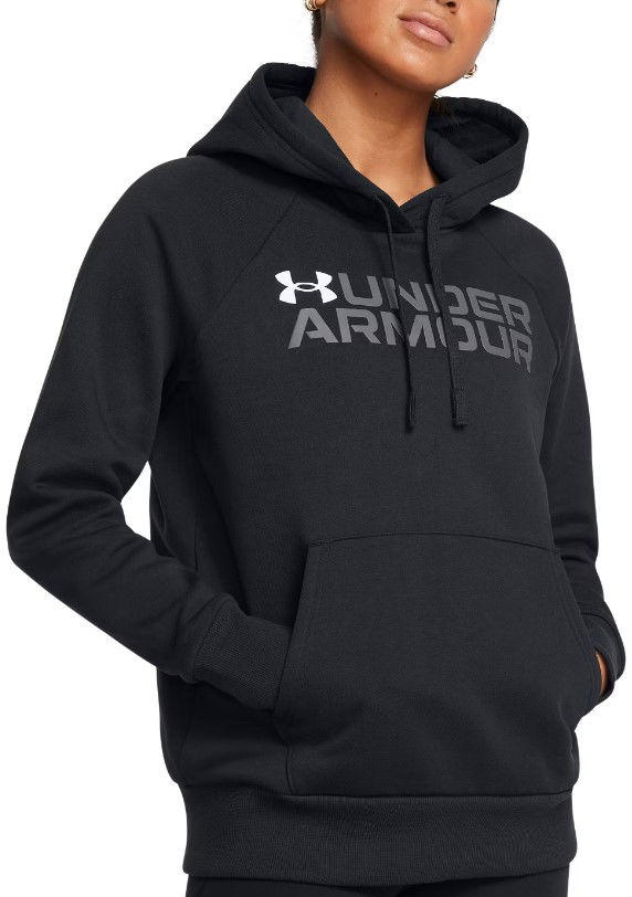 Dukserice Under Armour Fleece Wordmark Hoodie Crna | 1386512-001