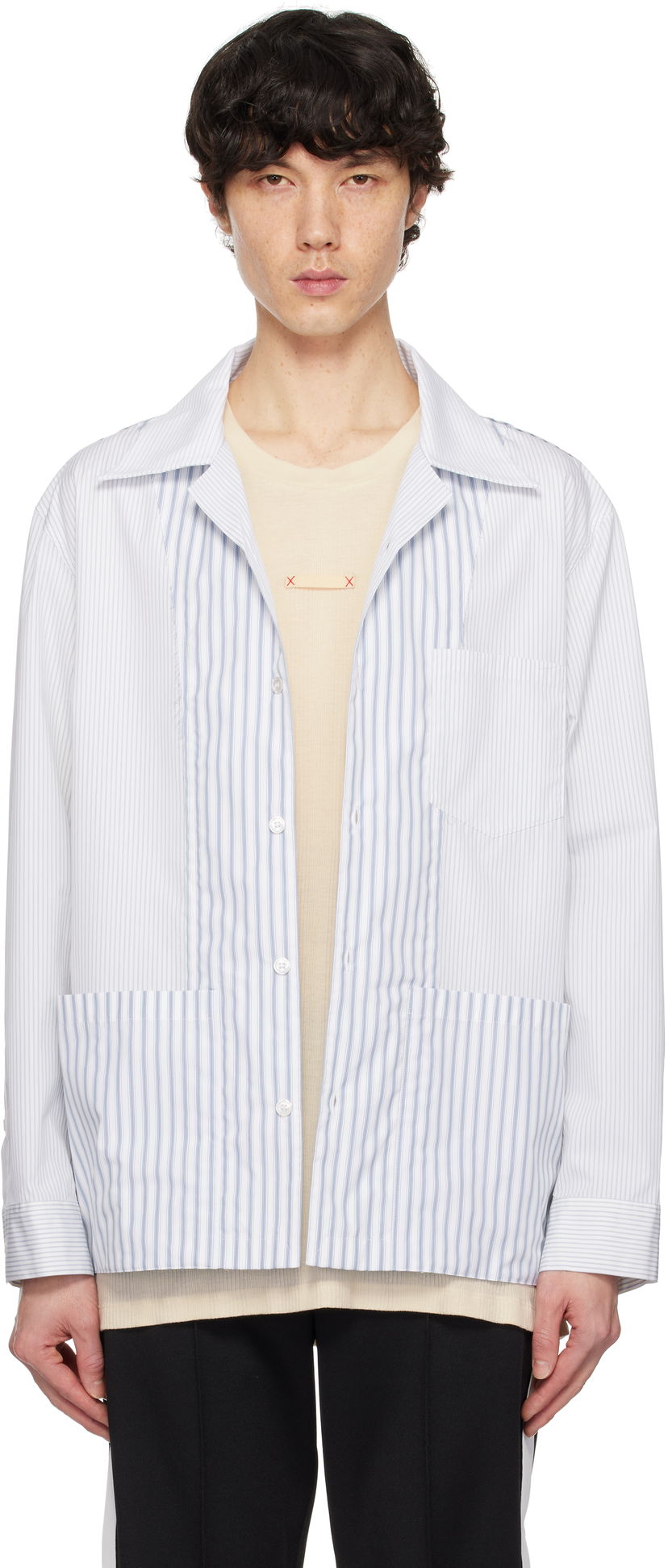 Košulja Maison Margiela Maison Margiela Stripe Shirt Plava | S50DT0047 MTN054