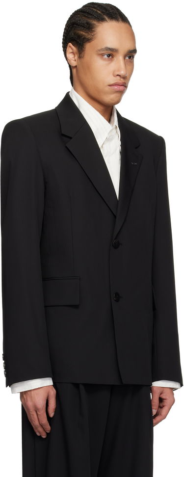 Jakna WOOYOUNGMI Wooyoungmi Single-Breasted Wool Blazer Crna | W251CJ01, 4
