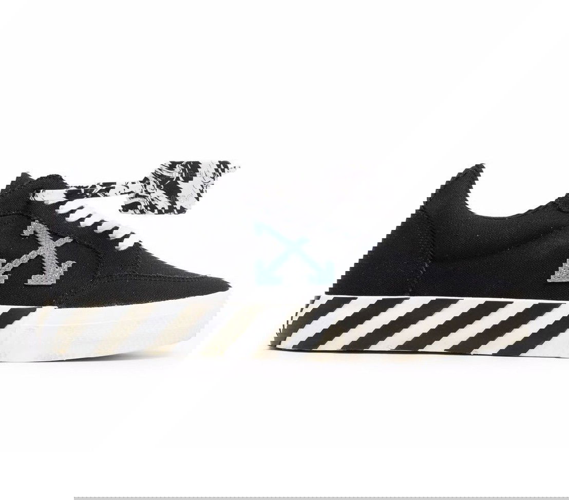 Tenisice i cipele Off-White Low Vulcanized Eco Canvas Crna | OMIA085F21FAB0011045, 0