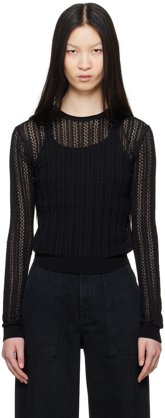 Džemper Khaite The Colleen Black Sweater Crna | 9606118