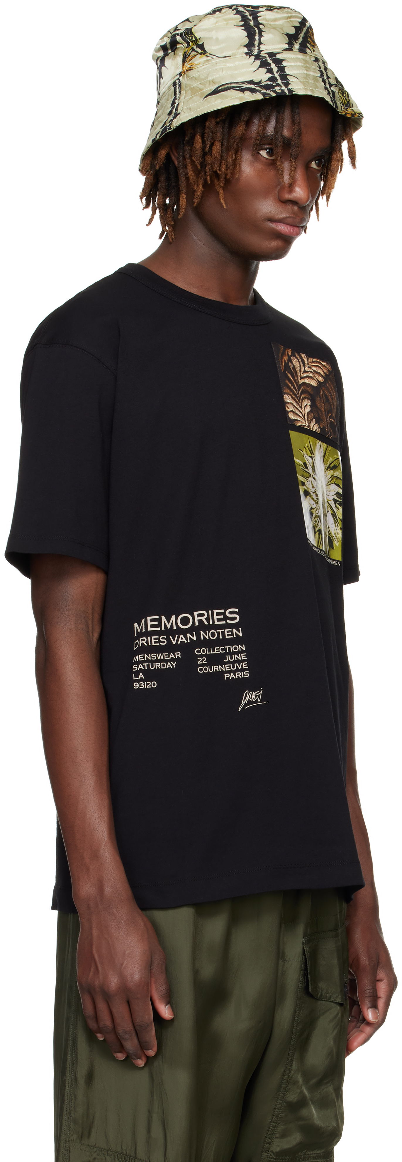 Majica kratkih rukava Dries Van Noten Dries Van Noten Show Graphic Print T-Shirt Crna | 251-021109-1600, 1