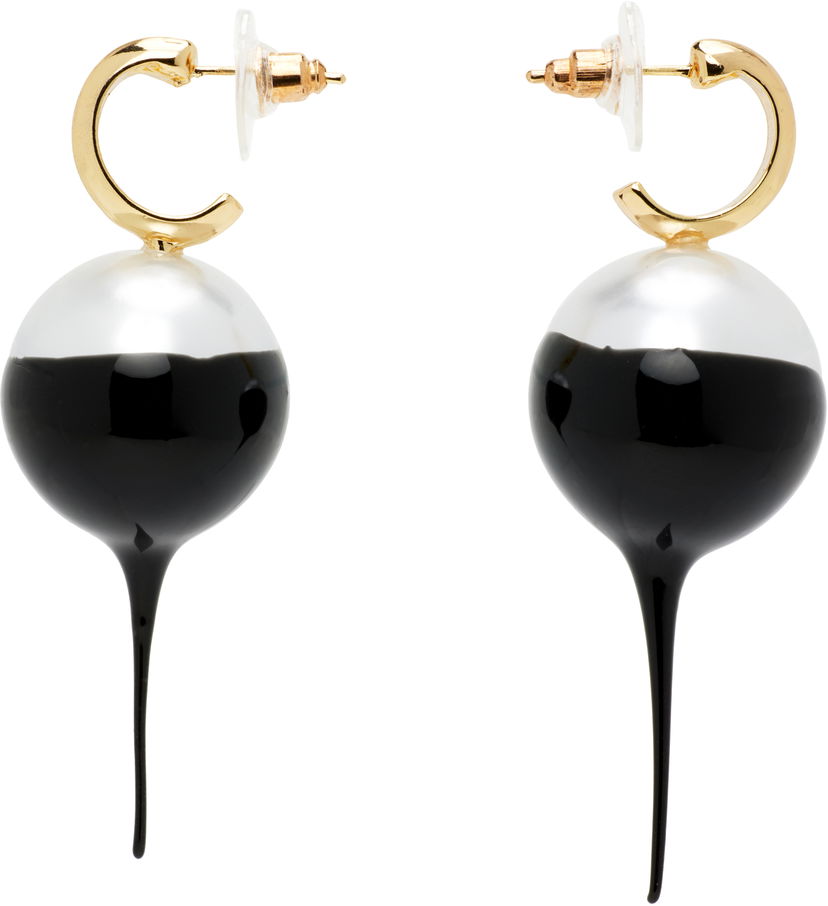Naušnice Ottolinger Ottolinger Dipped Pearl Drop Earrings Bijela | 125-902625-01