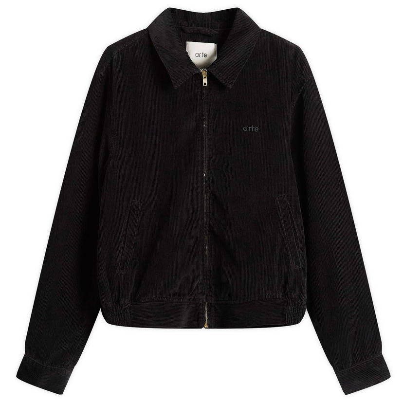 Jakna Arte Antwerp Corduroy Jacket, Size Large Crna | AW25-009J-BLK