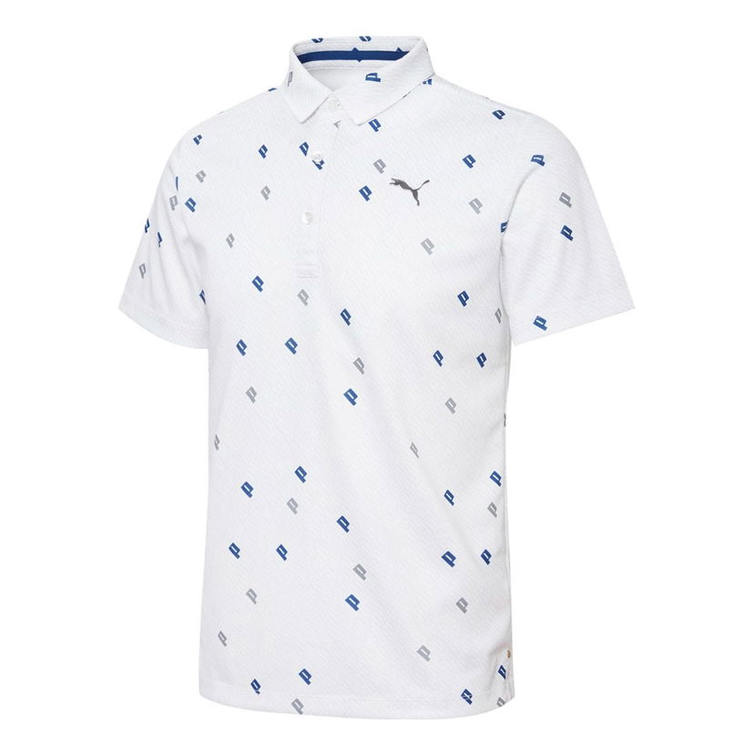 Polo majica Puma Golf Jacquard Polo Shirt Bijela | 930322-04