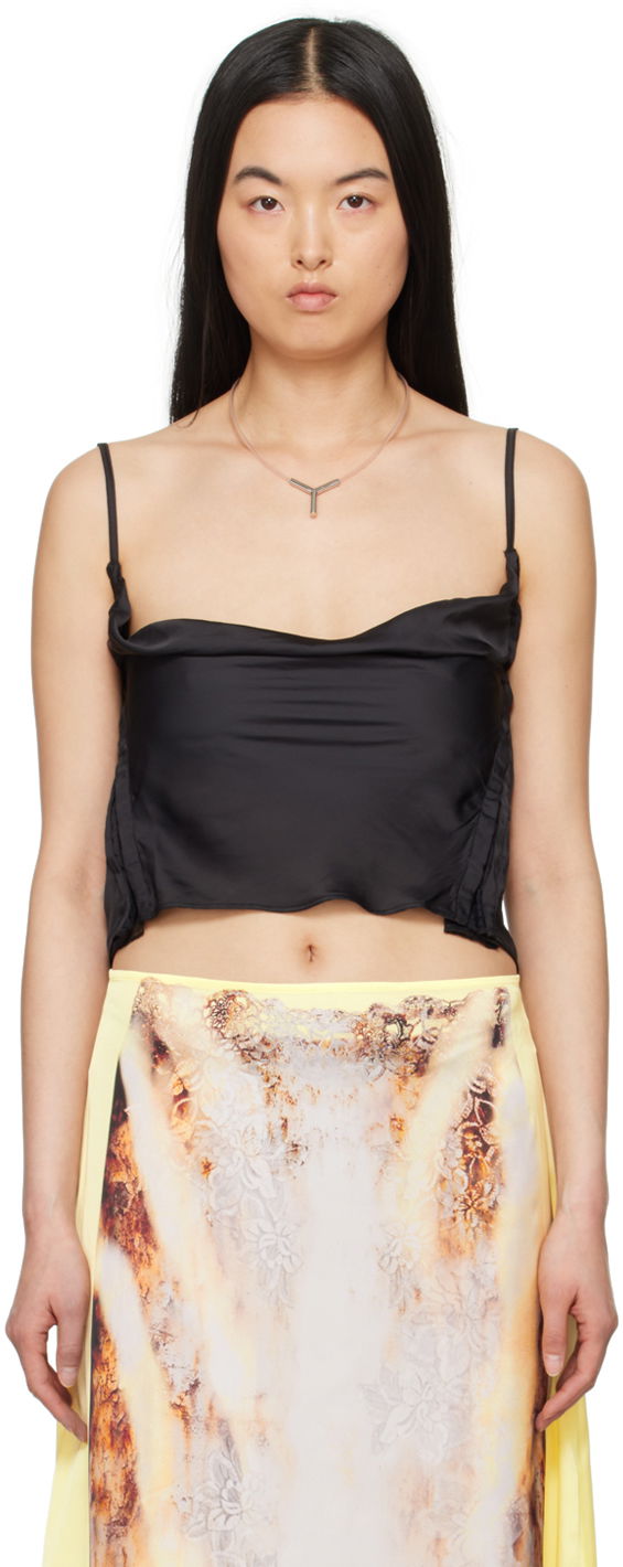 Majica bez rukava Y/PROJECT Camisole Top Crna | 102TO001