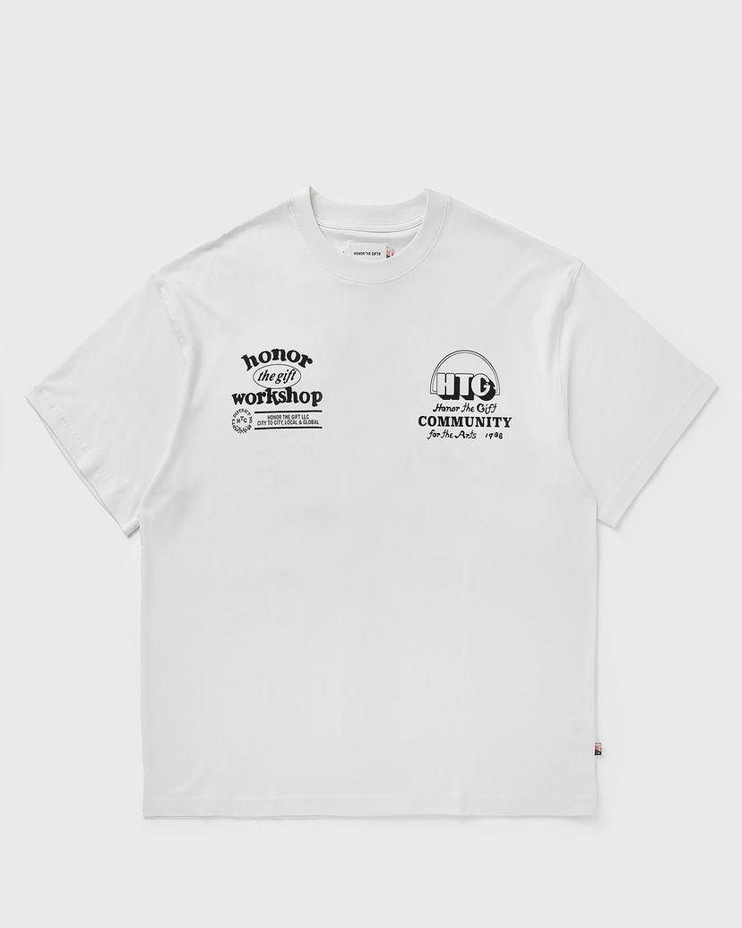Majica kratkih rukava Honor The Gift Workshop Community for the Arts T-Shirt Bijela | HTG250391-BONE