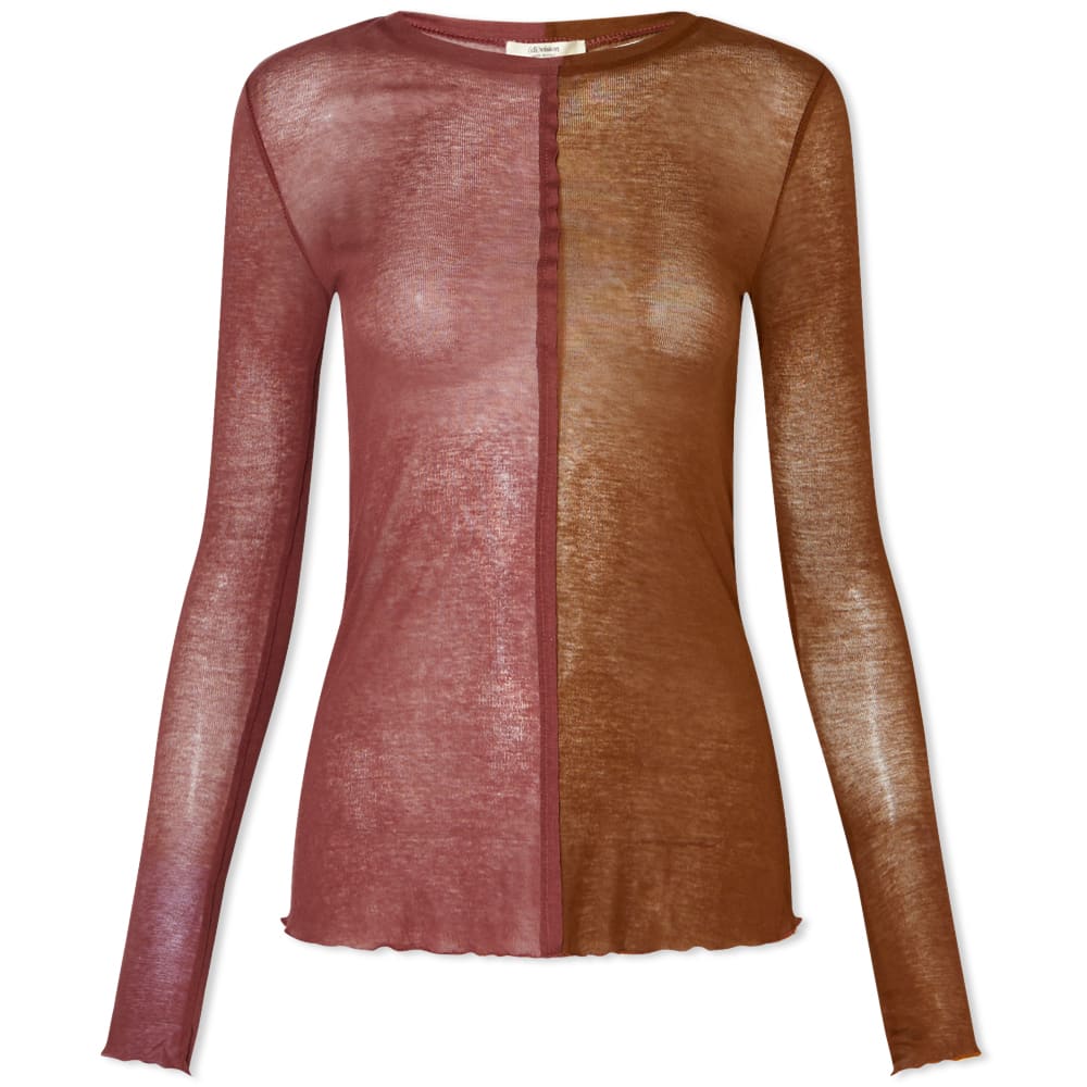 Majica kratkih rukava (di)vision Paragon Split Top Smeđa | DVN-014AW22-MBR, 0