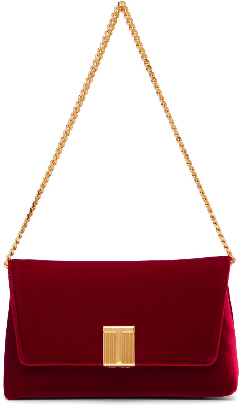 Ručna torbica Tom Ford TOM FORD Velvet Mini Bag Crvena | L1886-TVE001X