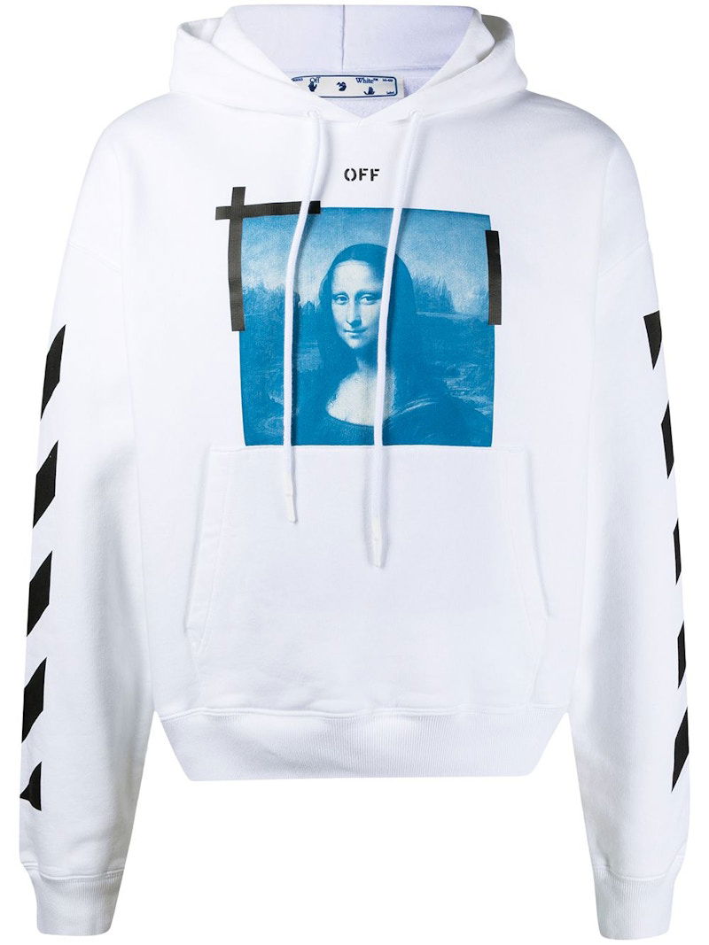 Dukserice Off-White Mona Lisa Hoodie Bijela | OMBB037R21FLE0010110