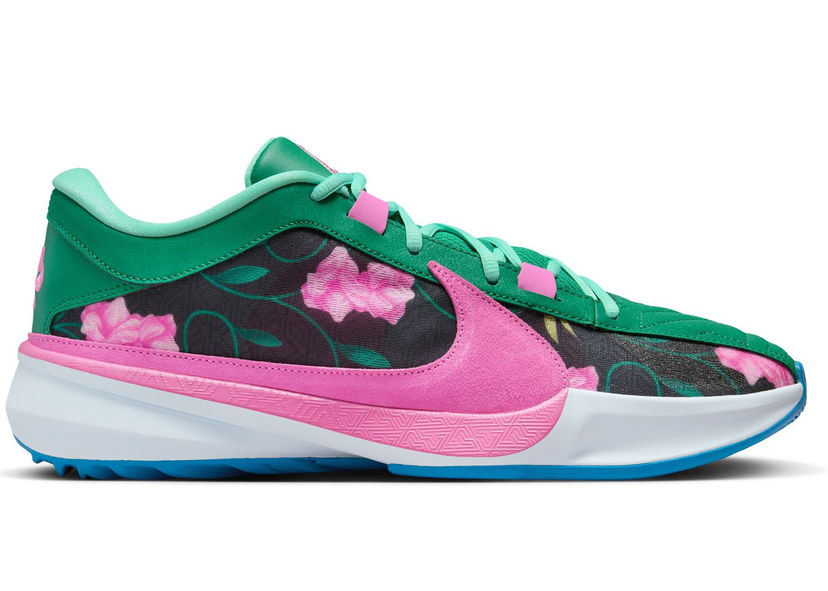 Košarka Nike Zoom Freak 5 Flowers Zelena | DX4985-401/DX4996-401