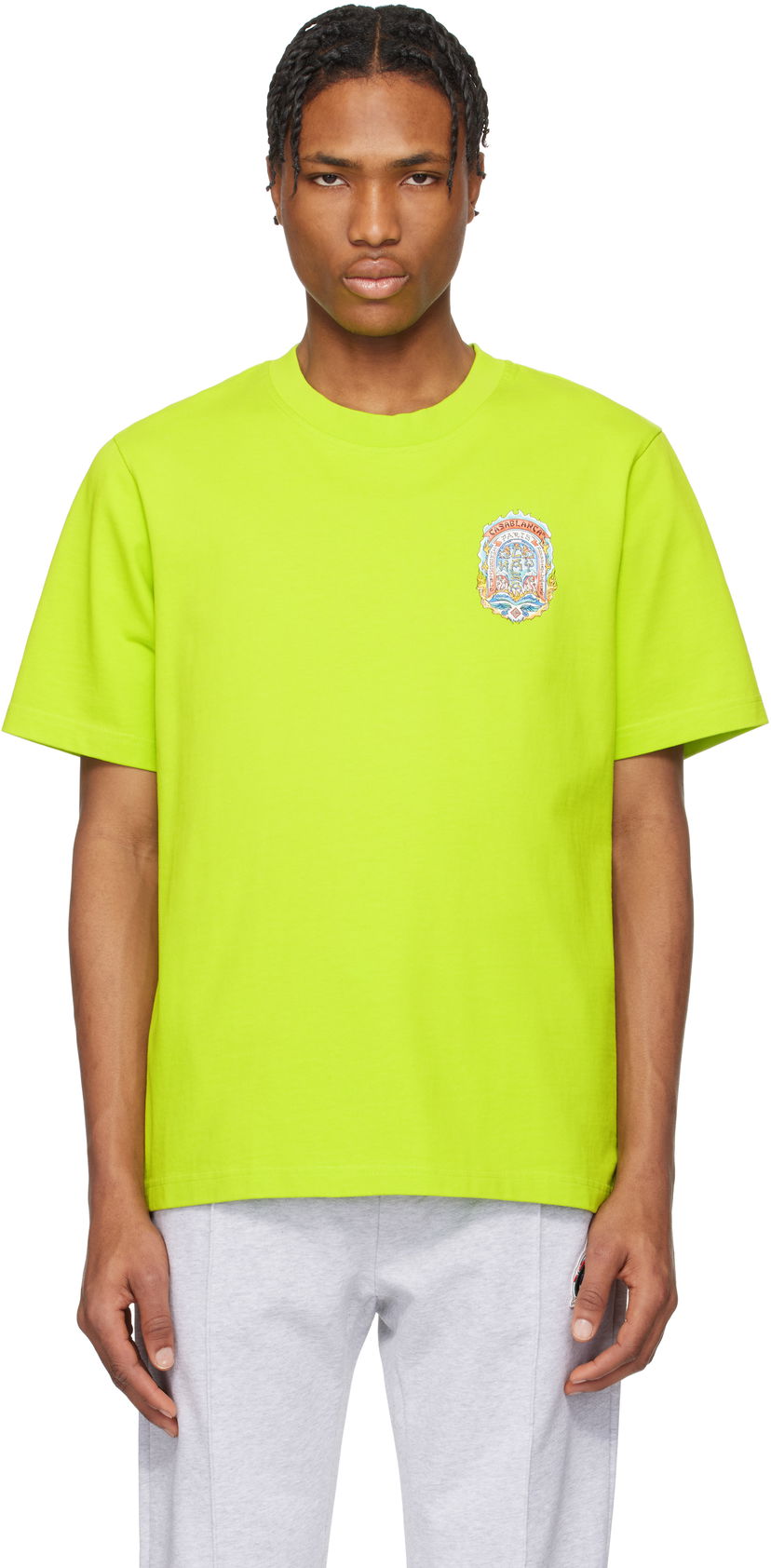 Majica kratkih rukava Casablanca Casablanca Casa Way Skate T-Shirt Zelena | MS25-JTS-001-10