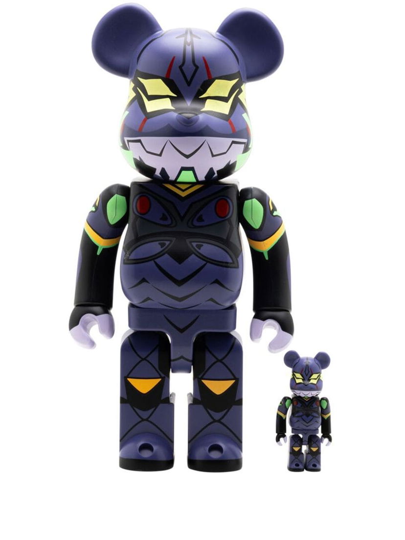 Kolekcionarsko Medicom Toy Evangelion Unit 13 "New Paint Version" BE@RBRICK 100% and 400% figure set - Purple Tamnoplava | MEDI294922270822