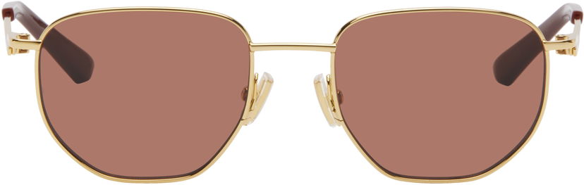 Sunčane naočale Bottega Veneta Bottega Veneta Split Metal Sunglasses Smeđa | BV1301S-006