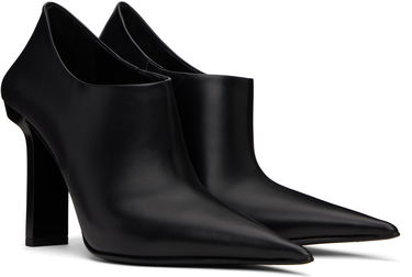Tenisice i cipele Versace Black Leather Pointed Toe Ankle Boots Crna | 1017822_DVT2P, 3