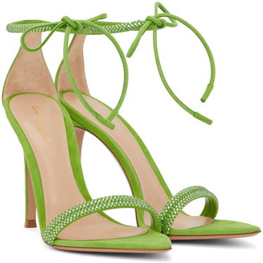 Tenisice i cipele Gianvito Rossi Montecarlo Suede Heeled Sandals Zelena | G61408-15RIC-CAM, 3