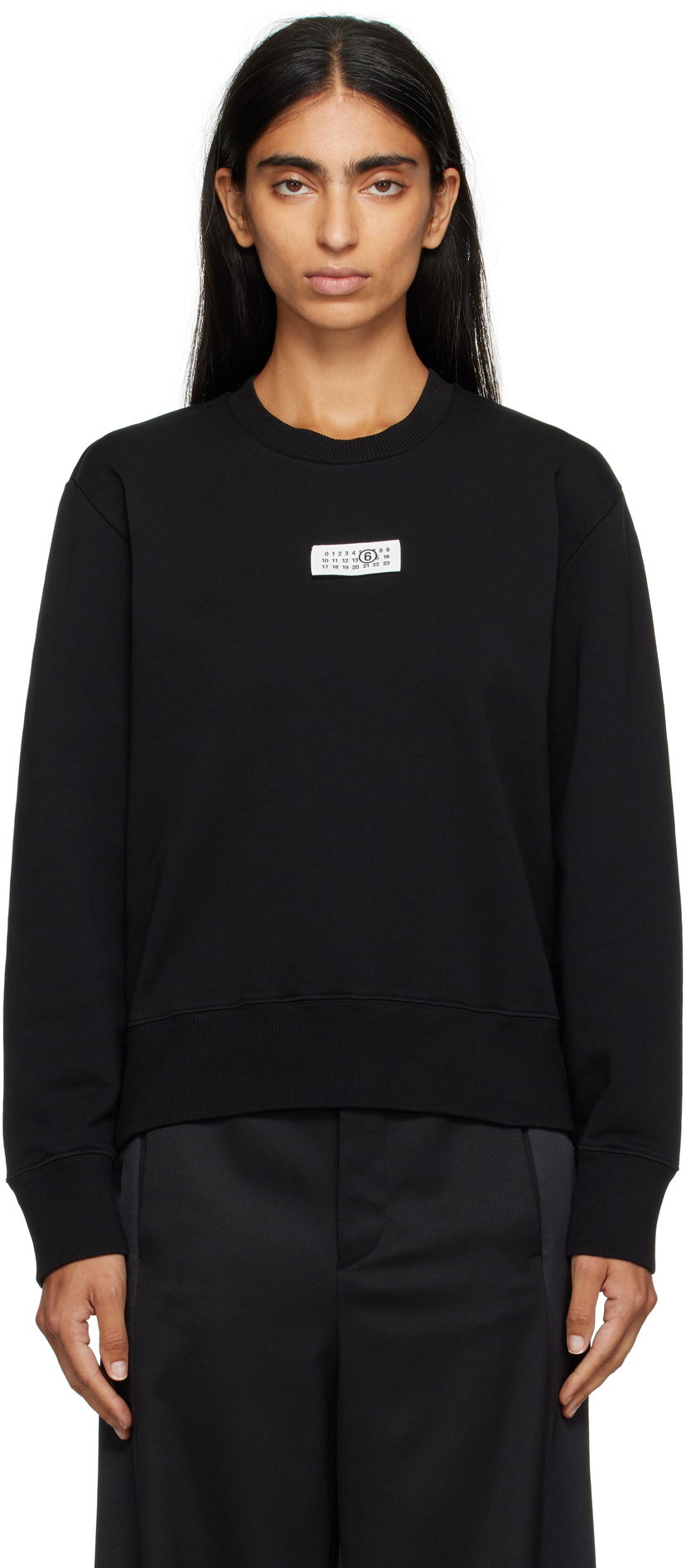 Dukserice Maison Margiela MM6 Maison Margiela Logo Patch Sweatshirt Crna | S52GU0247 M25025