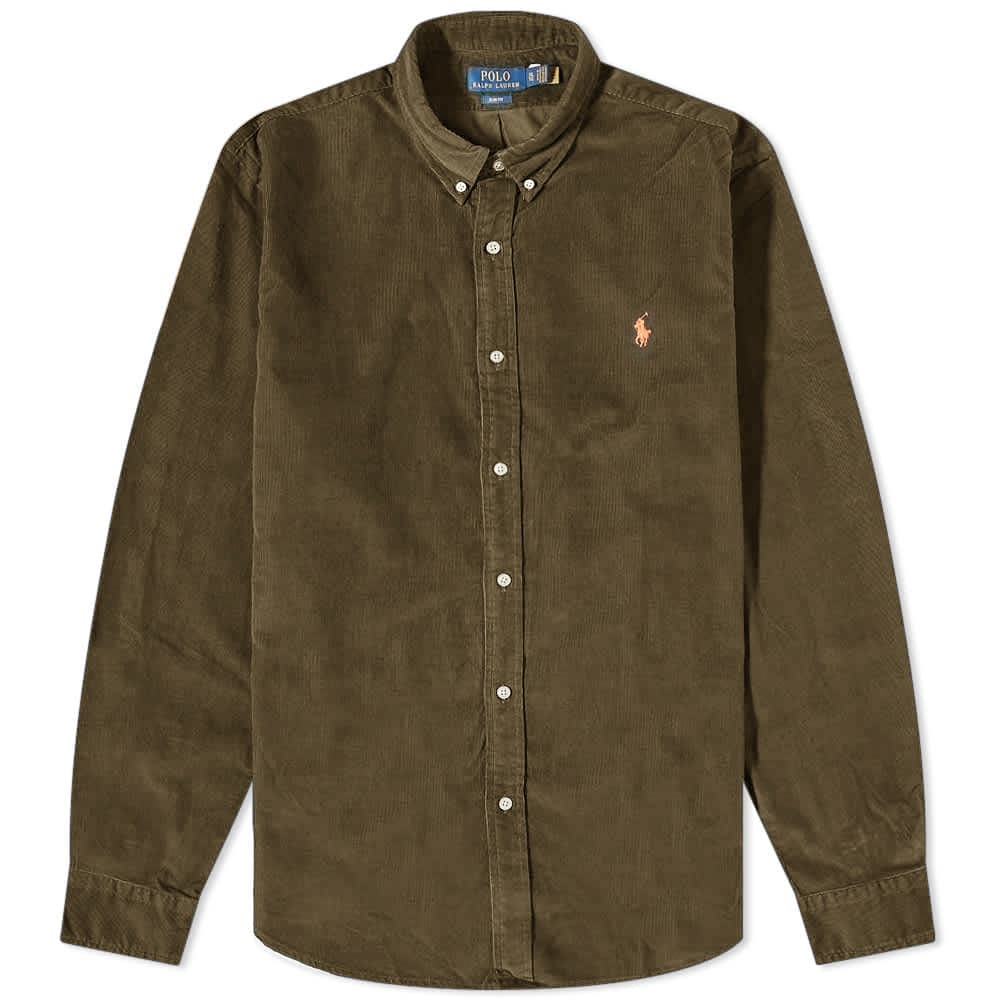 Košulja Polo by Ralph Lauren Corduroy Defender Zelena | 710818761014, 0