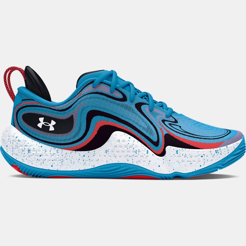 Košarka Under Armour Unisex Spawn 6 Basketballschuhe Capri / Rot Solstice / Weiß 44.5 Tirkiz | 3027259-400