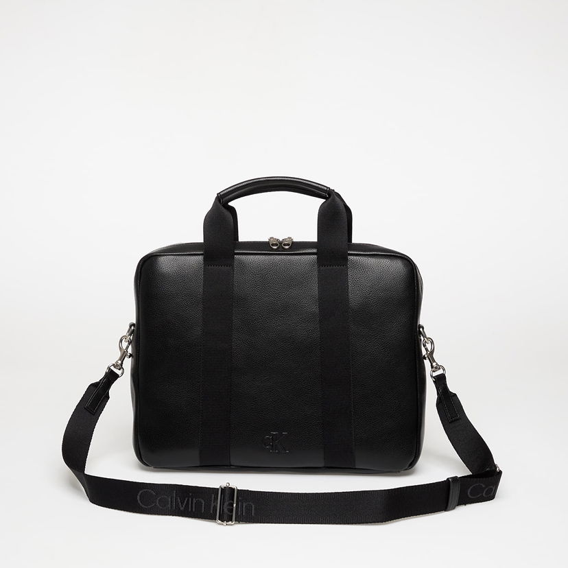 Torba za rame CALVIN KLEIN Calvin Klein Webbing Strap Laptop Bag Crna | LV04D3272G UB1