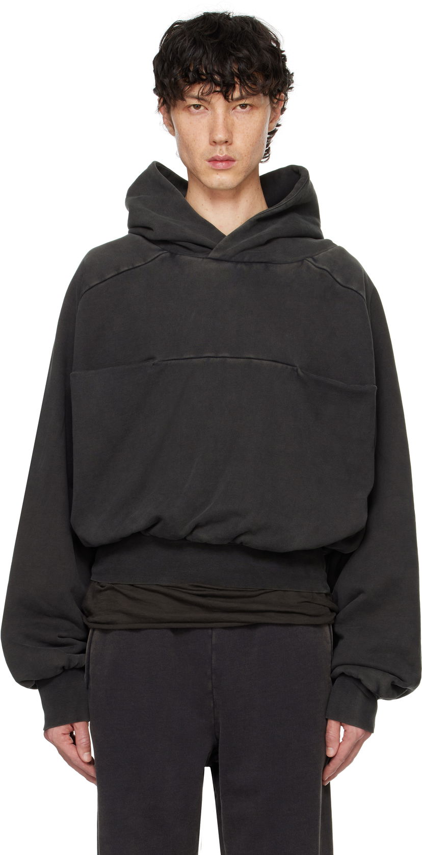 Dukserice Entire Studios Double Hoodie Crna | ES2367WB