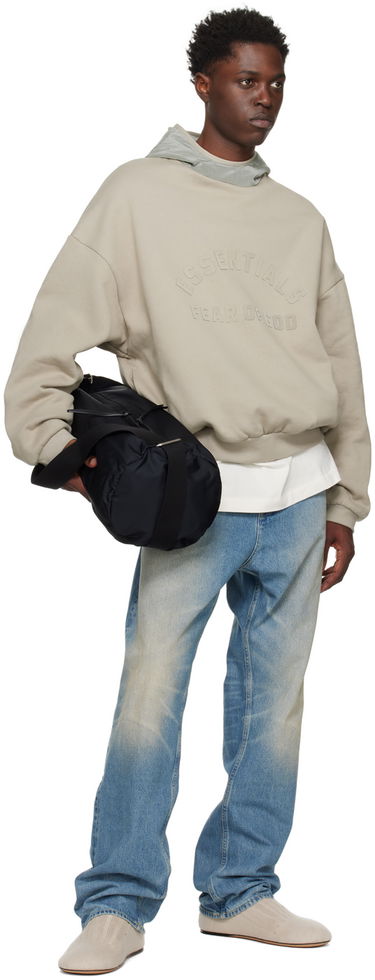 Dukserice Fear of God Essentials Nylon Fleece Hoodie Siva | 202SP244315F, 3
