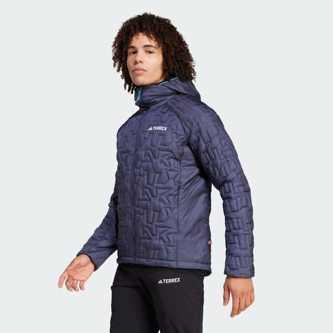 Pernata jakna adidas Performance Xperior PrimaLoft Loose Fill Insulated Hooded Jacket Plava | JI8572, 0